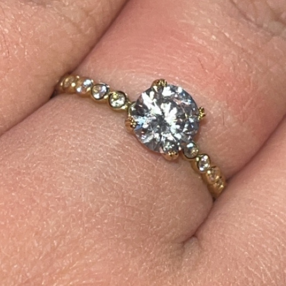 10K solid gold yellow ring